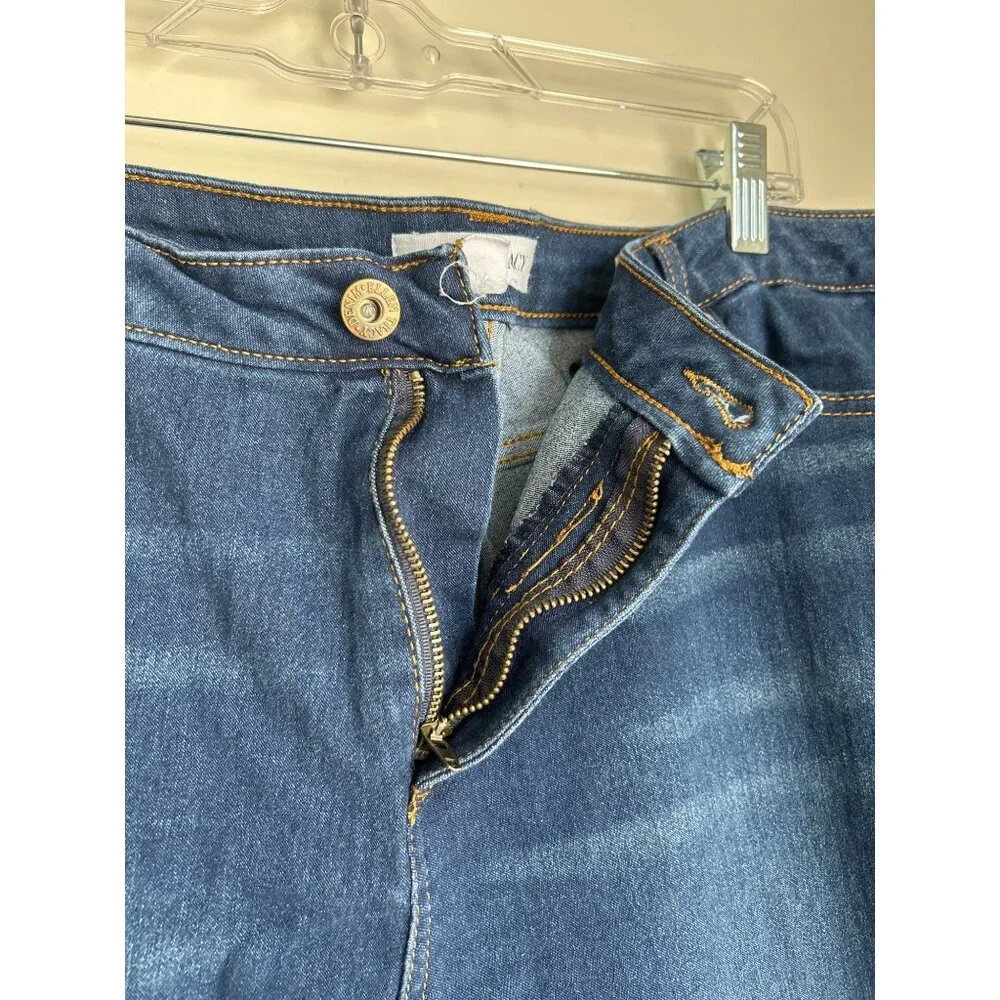 Ellen Tracy Plus size 22W Jocelyn  Dark Wash denim  Jeans - Picture 2 of 10